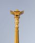 Preview: Standleuchter 30 cm hoch gotisch, Messing vergoldet