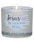 Preview: Glaswindlicht 6 cm, Jesus ist in unserer Mitte