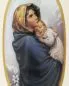 Preview: Marienkerze 165x50 mm Aufdruck Maria mit Kind