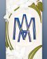Preview: Marienkerze 600 x 80 mm Ave Maria mit Liliendekor