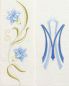 Preview: Marienstola mit gestickten blauen Lilien und Ave Maria