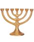 Preview: Menorah 22 x 29 cm solide Bronze 7-armiger Leuchter