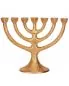 Preview: Menorah 22 x 29 cm solide Bronze 7-armiger Leuchter