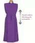 Preview: Ministrantenrock violett 110cm Weste & Hosenträger