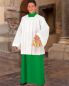 Preview: Ministrantentalar 160 cm lg. ohne Arm, Polyester grün
