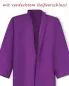 Mobile Preview: Ministrantentalar violett 150 cm mit Arm 100 % Polyester