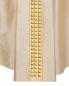Preview: Kasel gold mit Mittelstab und Innenstola 135 cm