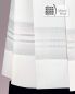 Preview: Chorrock Trevira & Wolle creme 110 cm Einwebe grau