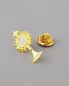 Preview: Pin 1 x 2 cm Erstkommunion Monstranz/JHS, vergoldet