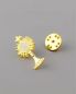 Preview: Pin 1 x 2 cm Erstkommunion Monstranz/JHS, vergoldet