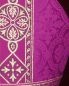 Preview: Nikolausmitra gotisch aus violettem Damast Gr.57-64