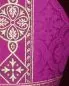 Mobile Preview: Nikolausmitra gotisch aus violettem Damast Gr.57-64