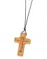 Preview: Kreuz aus Olivenholz mit Corpus 5,3 x 3,8 cm
