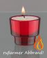 Preview: 25 Opferlichte rot 50 mm Ø Glas > Der Umwelt Zuliebe!
