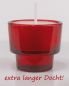 Preview: 25 Opferlichte rot 50 mm Ø Glas > Der Umwelt Zuliebe!