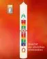 Preview: Osterkerze Regenbogen RAL 600 x 70 mm, A + O, 2023