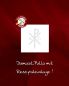 Preview: Palla Motiv PX 18 x 18 cm weiß hochwertiger Leinendamast