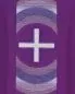 Mobile Preview: Kasel violett mit Kragen und gesticktem Kreuzsymbol