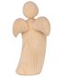 Preview: Engel Figur mit Posaune, 9 cm Zirbenholz natur