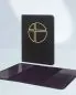 Mobile Preview: Predigtmappe für DIN A4 schwarz, Sonne gestickt