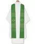 Preview: Priesterstola grün mit Kreuzsymbol 140 cm lang