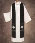 Preview: Priesterstola Facon 140 cm schwarz Kreuzdekor gestickt