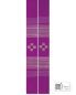 Preview: Priesterstola violett mit Kreuzsymbol 140 cm lang