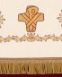 Preview: Baldachin 210 x 155 cm zeitlos, gold gestickt