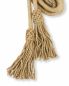 Preview: Zingulum mit Quasten 3 m Baumwolle, Kordel beige