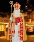 Preview: Nikolausmantel gold & rot Kreuzsymbol & Olivenzweig