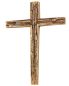 Preview: Wandkreuz 18,5 x 25 cm schlichtes Bronzerelief
