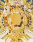 Preview: Reliquiar barock 35 cm, reiche Ornamentik vergoldet