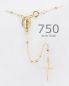 Preview: Rosenkranz Kette Gold 750, Perlen 1,5 mm Ø, 18ct.