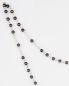 Preview: Rosenkranz gekettelt 40 cm Hämatit Perlen 3 mm Ø