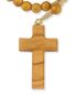 Preview: Rosenkranz aus Olivenholz Perlen 6 mm Ø Kreuz 4 cm