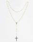 Preview: Rosenkranz Perlen 6 mm Ø Sterling Silber gekettelt