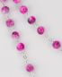 Preview: Rosenkranz mit Glasperlen rosa 8 mm Ø, Antikoptik