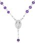 Preview: Rosenkranz Amethystperlen 4 mm Ø im Geschenketui