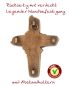 Preview: Kommunionkreuz Ampelos 7,5 x 9,5 cm bronziert