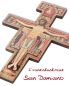 Preview: Franziskuskreuz 14 x 9 cm Kunstdruck San Damiano
