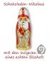 Preview: 24 Stück Nikolaus 7 cm hoch aus leckerer Schokolade