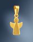 Preview: Engel Anhänger schlicht 10 mm x 12 mm 9 ct Gold 375