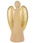 Preview: Schutzengel Figur mit Kind 15 cm holzgeschnitzt, Rustico