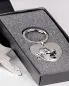 Preview: Schlüsselanhänger mit Ring Schutzengel in Herzform