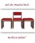 Preview: Priestersedilie aus Buche braun gebeizt
