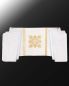 Preview: Segensvelum 300 x 50 cm weiß, IHS - gold gestickt