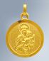 Preview: Skapuliermedaille Jesu/Maria 12 mm Ø 8 ct Gold 333