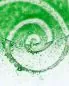 Preview: Glasengel grün Spirale 10 cm mit Teelichthalterung