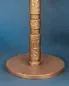Preview: Standleuchter 50 cm hoch solide Bronze, Handarbeit