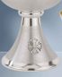 Preview: Ziborium versilbert oxydiert 18 cm hoch, 11 cm Ø